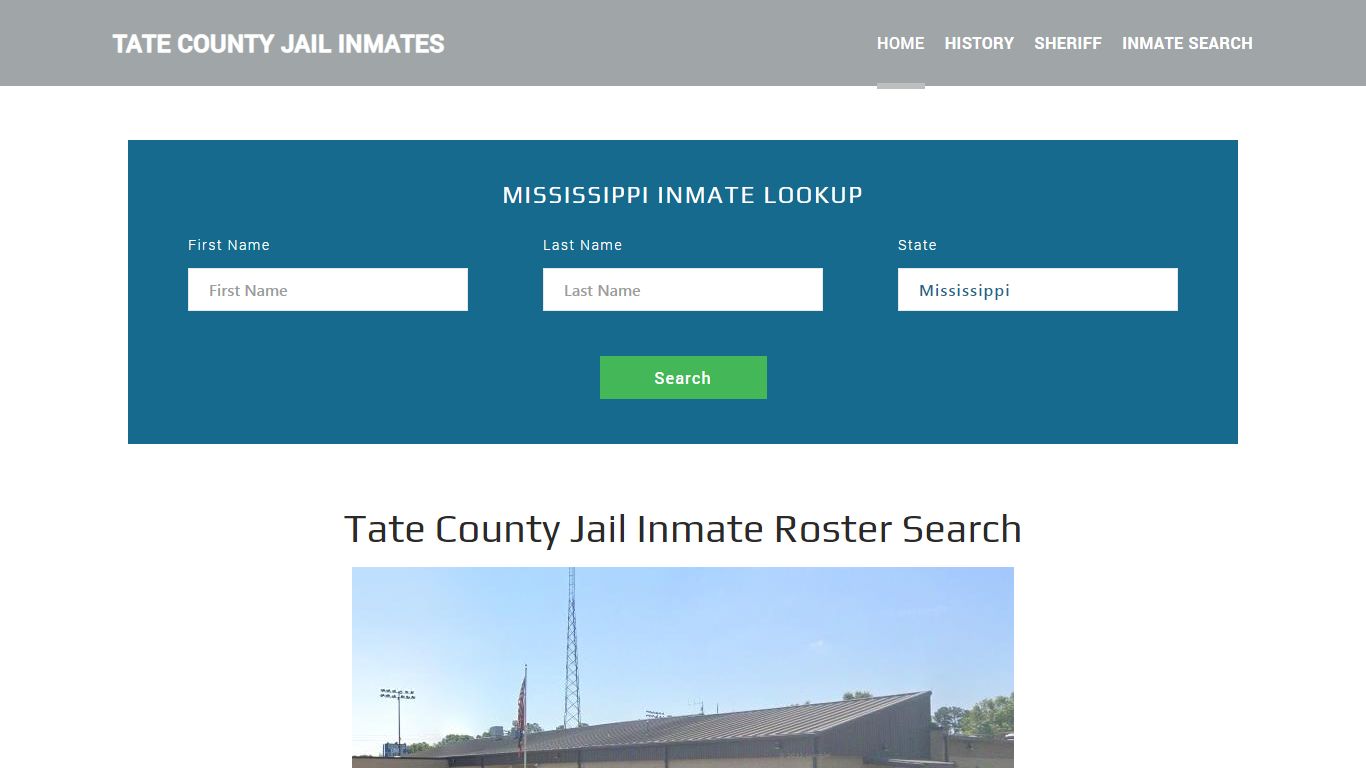 Tate County Jail Inmate Roster Lookup, Senatobia, MS